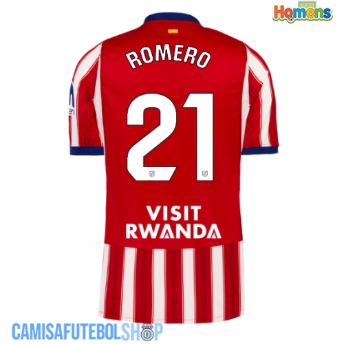 Camisa de time de futebol Atletico Madrid Cristian Romero #21 Replicas 1º Equipamento 2026-27 Manga Curta